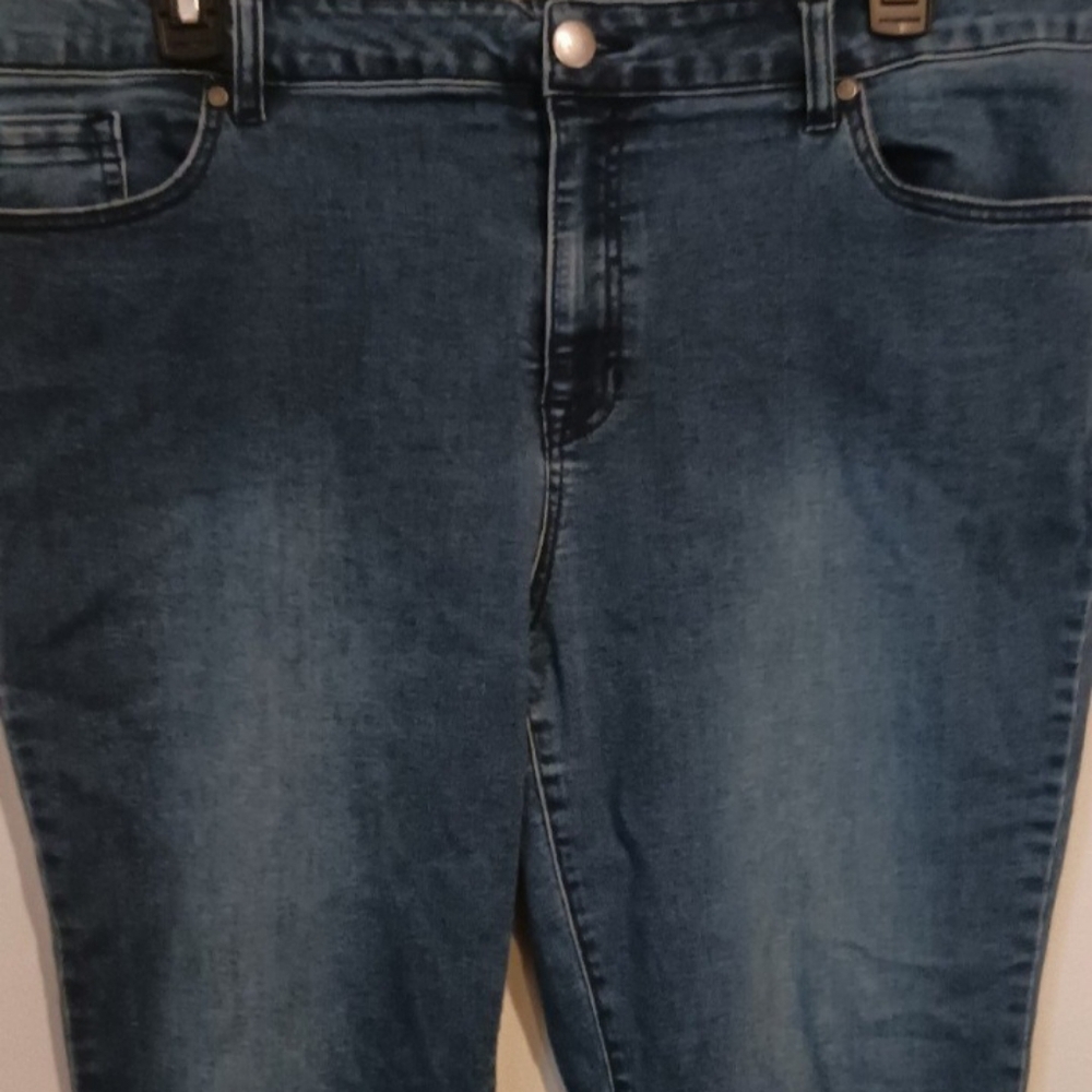 Avenue Denim Straight Legged Jeans-Size 22P